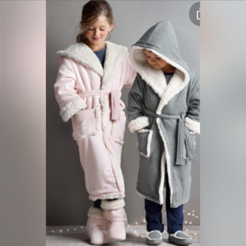 RHBABY&CHILD FAUX SHERPA HOODIE‎ ROBE